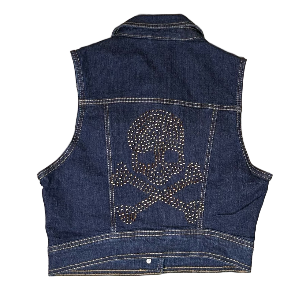 New Look Jean button up vest SIZE MEDIUM - Picture 1 of 6